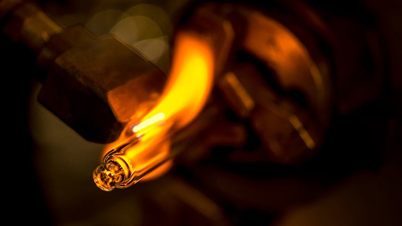Glass cartridges converting process